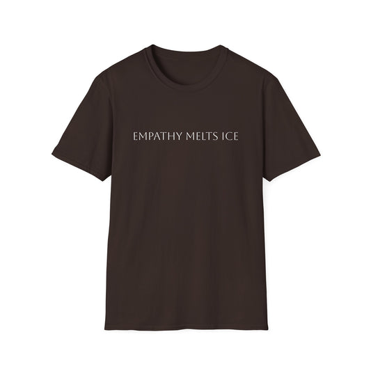 Capitalized Greek Font - "Empathy melts ICE"