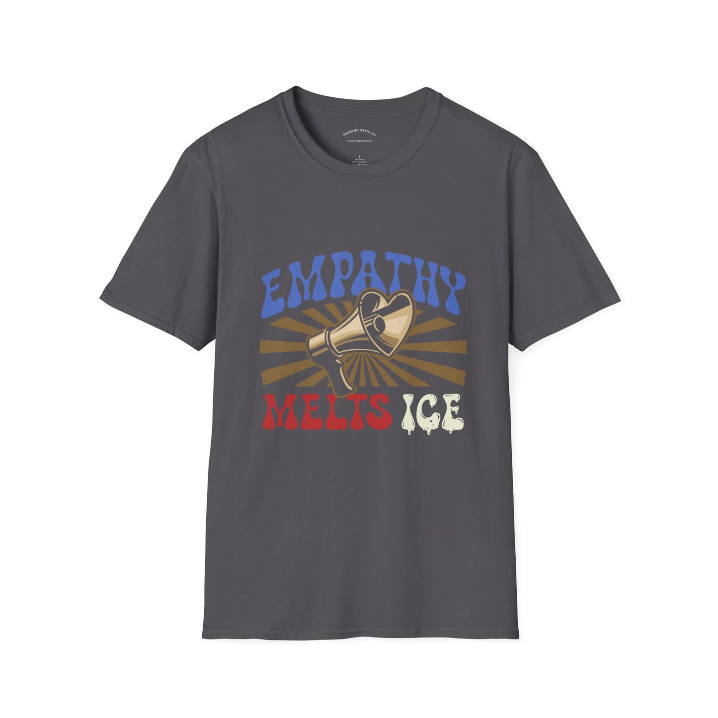 Retro 60s Protest Graphic - "Empathy Melts ICE" - Unisex Tee
