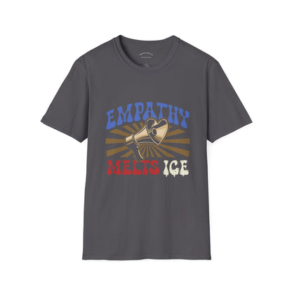 Retro 60s Protest Graphic - "Empathy Melts ICE" - Unisex Tee