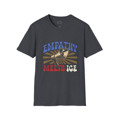 Retro 60s Protest Graphic - "Empathy Melts ICE" - Unisex Tee