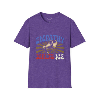 Retro 60s Protest Graphic - "Empathy Melts ICE" - Unisex Tee
