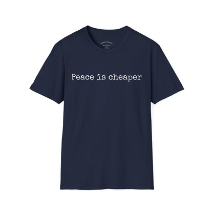 Typewriter Print - "Peace is cheaper"