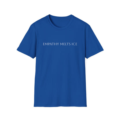 Capitalized Greek Font - "Empathy melts ICE"