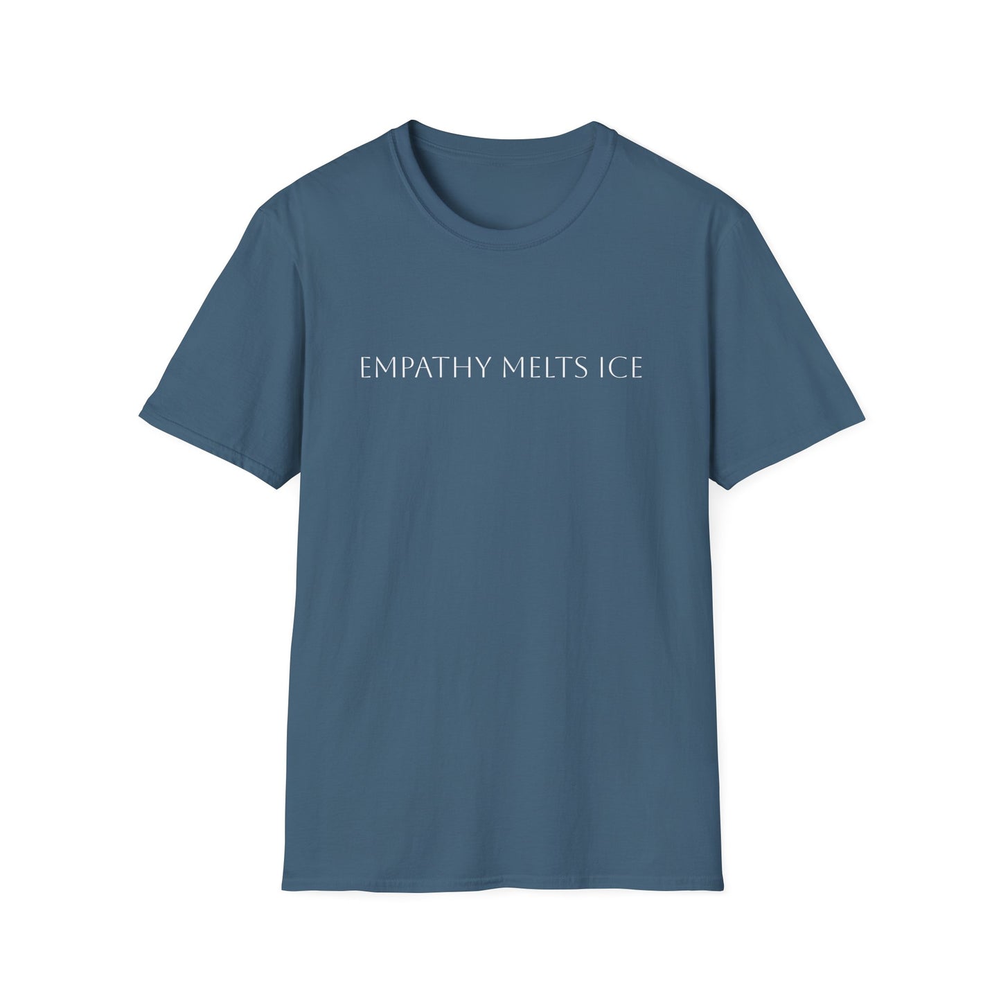 Capitalized Greek Font - "Empathy melts ICE"