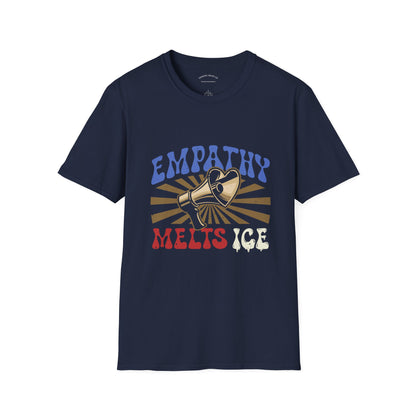 Retro 60s Protest Graphic - "Empathy Melts ICE" - Unisex Tee