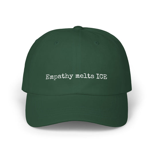 Baseball Cap - "Empathy melts ICE" - dark colors