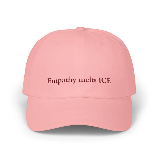 Baseball Cap - "Empathy melts ICE" - pink edition