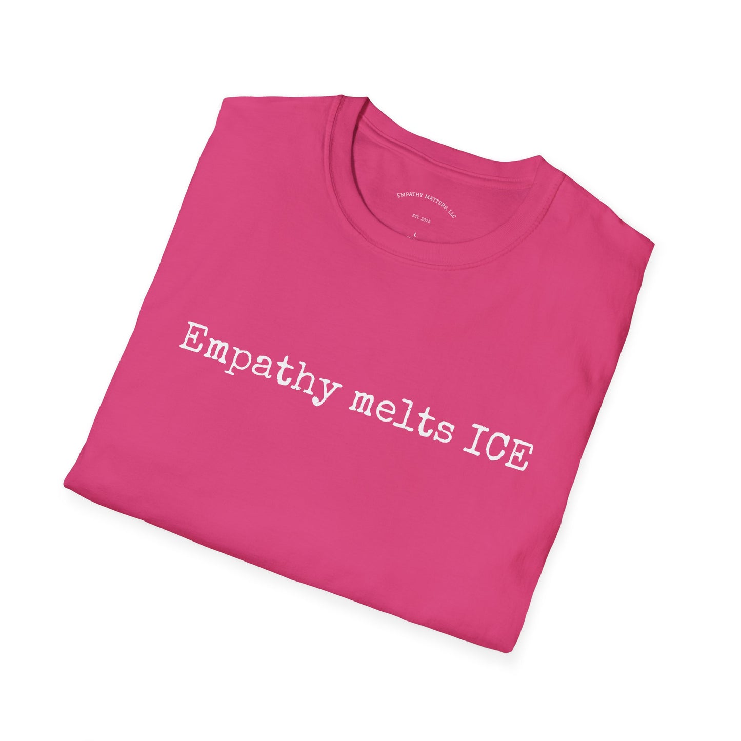 Typewriter Print - "Empathy melts ICE"