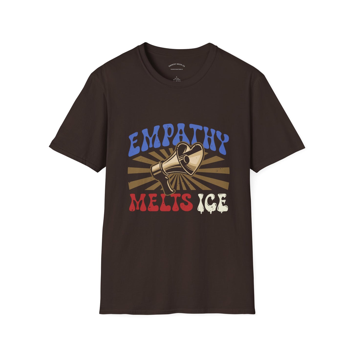 Retro 60s Protest Graphic - "Empathy Melts ICE" - Unisex Tee