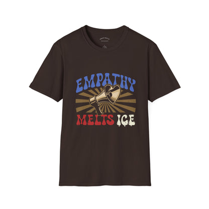 Retro 60s Protest Graphic - "Empathy Melts ICE" - Unisex Tee