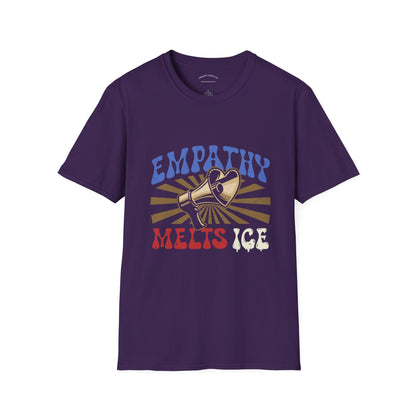 Retro 60s Protest Graphic - "Empathy Melts ICE" - Unisex Tee