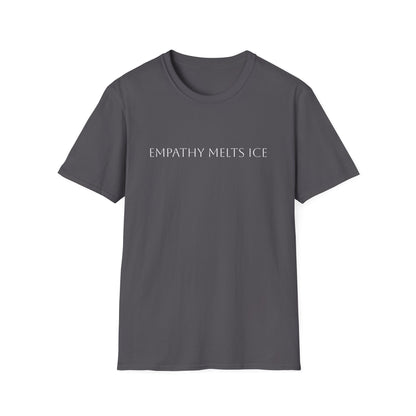Capitalized Greek Font - "Empathy melts ICE"
