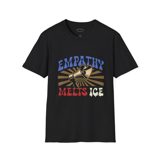 Retro 60s Protest Graphic - "Empathy Melts ICE" - Unisex Tee