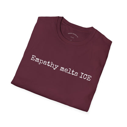 Typewriter Print - "Empathy melts ICE"